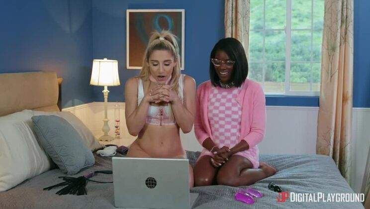 Abella Danger's Ebony and Blonde Delight