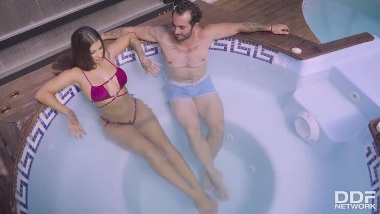 Susy Gala Poolside Pussy Workout - Big Tits Brunette with Big Ass