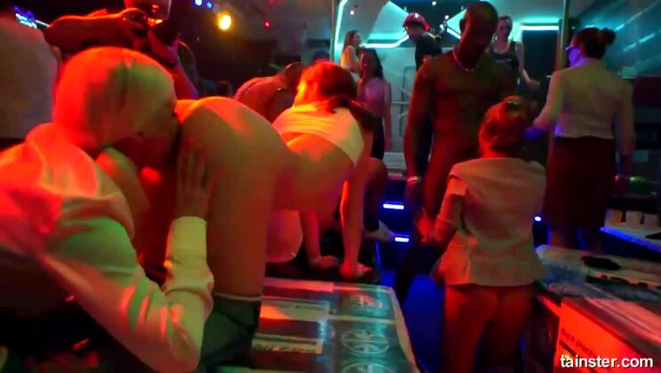 Eveline Dellai & Barra Brass fuck Kayla Green in wild lesbian construction gangbang