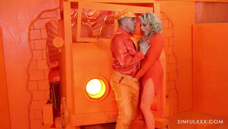 Brittany Bardot Big Tits MILF in Colors On Fire 1