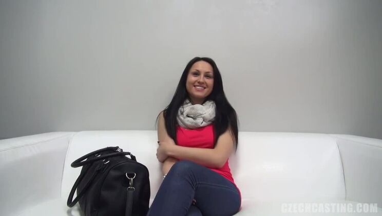 Sexy Czech Brunette Barbora in Hot Casting