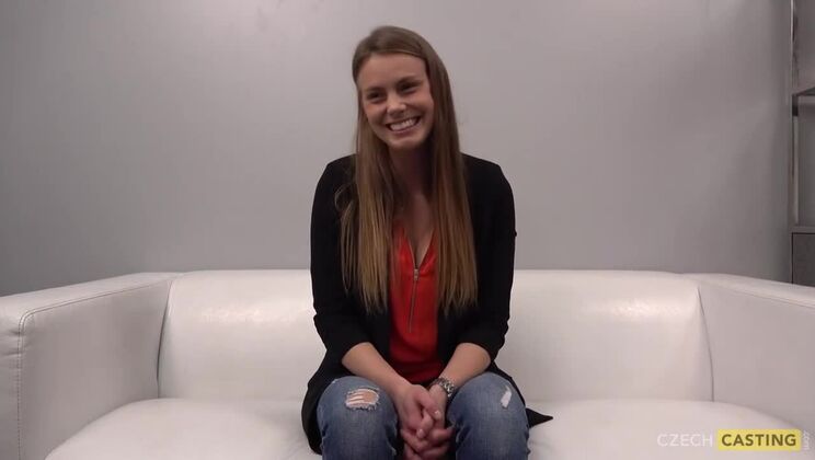 Hot Blonde Lesbian Pavlina with Tattoos in European Casting