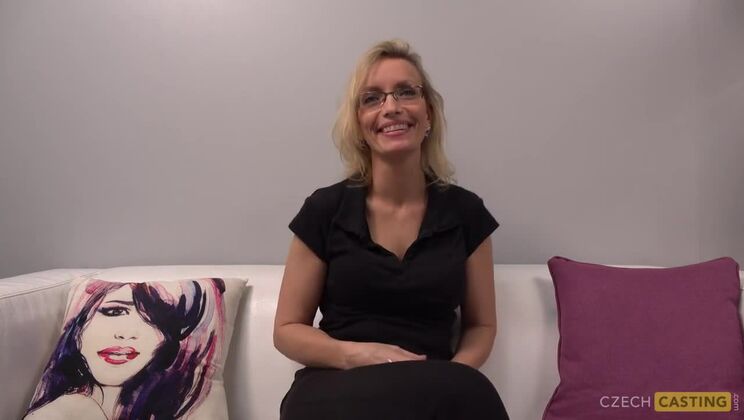 Sexy Blonde MILF Ludmila in Hot Casting Scene