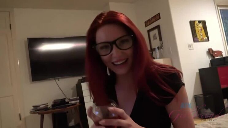 Lacy Lennon gives a hot footjob & fingering in POV