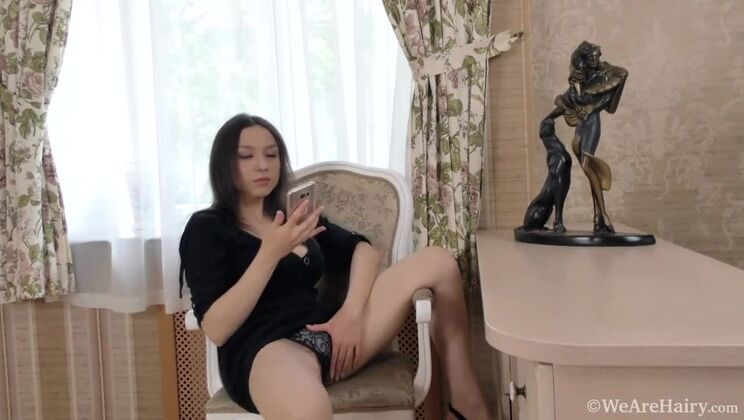 Brunette Bombshell Veronika Mars Undresses