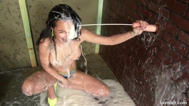 Francys Belle's Creamy Solo Session: Big Tits & Gloryhole Fun