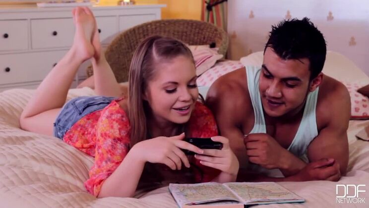 Facial Interracial with Alessandra Jane