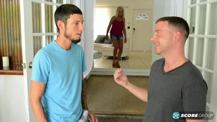 Classy Katia and Her Two Young Lovers