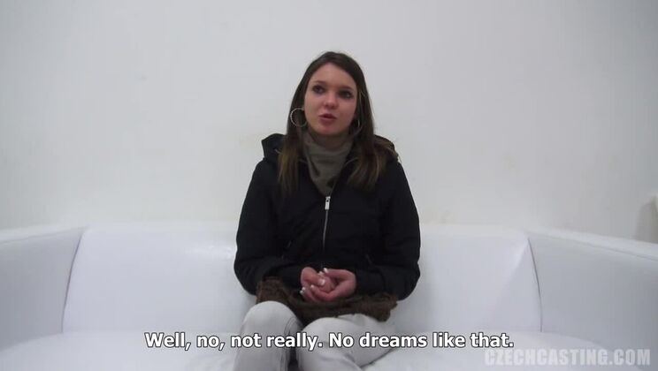 Czech Hana Brunette Casting Video