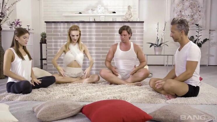 DP and Anal Action with Brunette Babe Evelina Darling