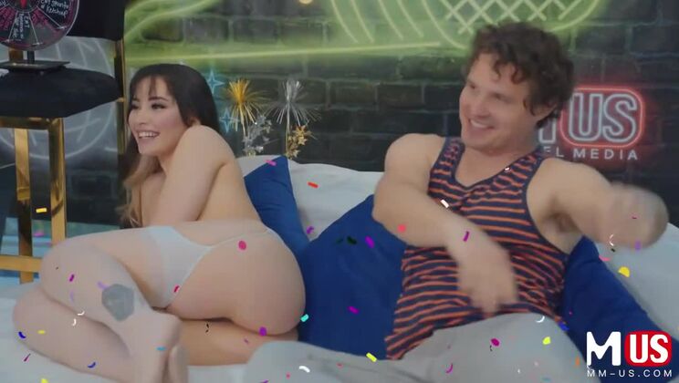 Ebony in Stockings Tries Interracial Sex