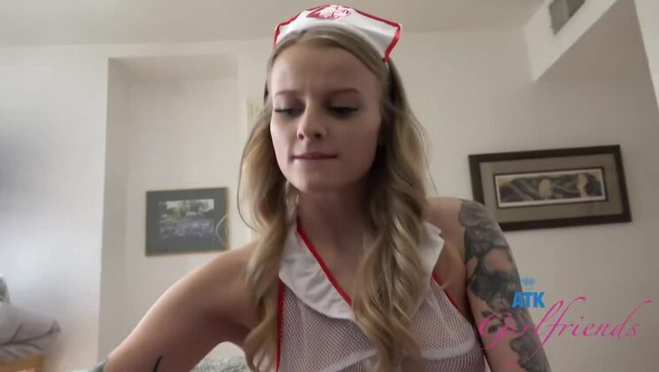 Big Ass Blonde Nurse Takes It All