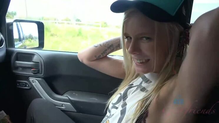 Elaina Raye Shaved and Ready to Explore Haleakala