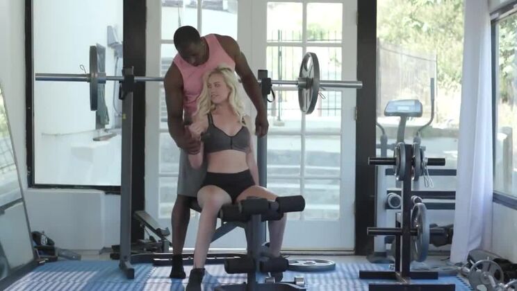 Exclusive Blonde Video: Big Cock and Interracial Action