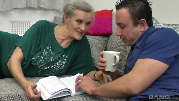 Blonde Babe Rides Big Cock and Swallows Cum