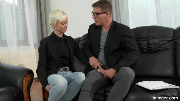 Pissing on Clothes: A Fetish Lesson for Blondes