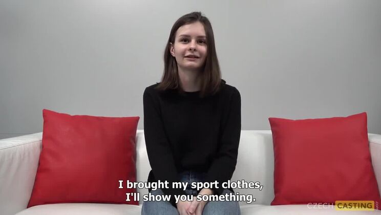 Juicy European Brunette Casting