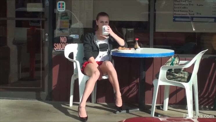 Young Brunette's Solo Outdoor Adult Debut