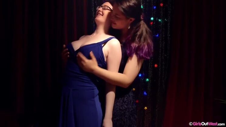 Busty Brunette Babes - Tamzin & Tara Step By Step