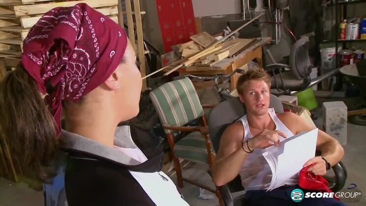 Brunette Selena Castro Garage Encounter