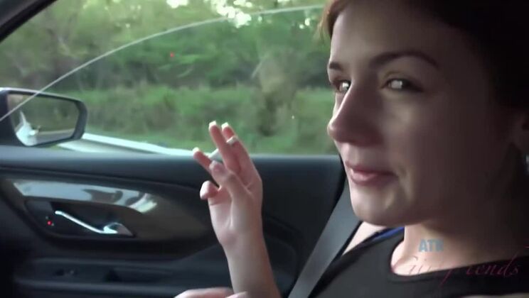 Rosalyn Sphinx in Paradise: Beach, POV, and Smoking