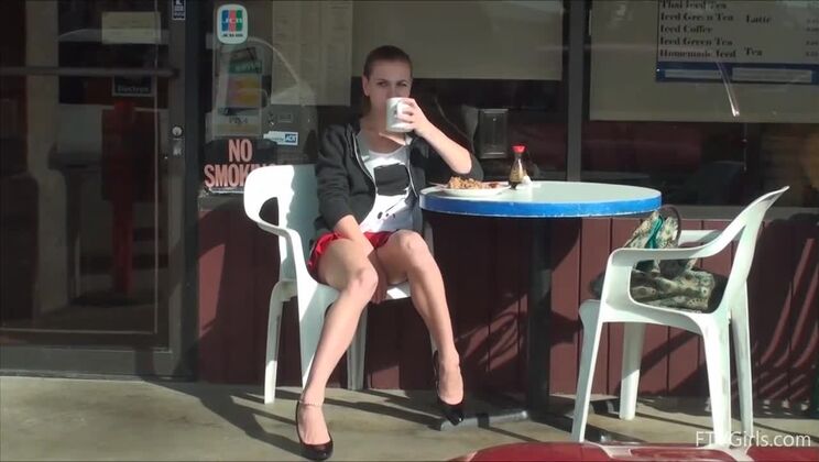 Beautiful Kasey's Upskirt Action