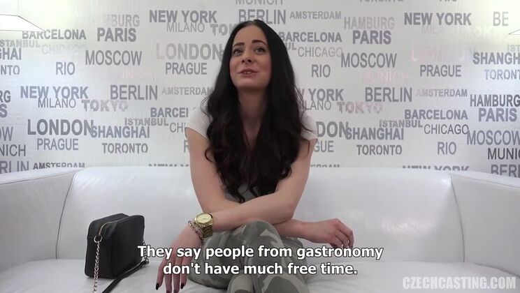 European Teen Brunette Casting Lucie