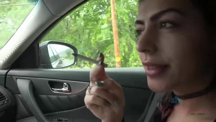 POV Facial with Skinny Brunette Audrey