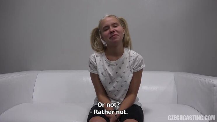 Czech Blonde Babe Kristyna in Casting