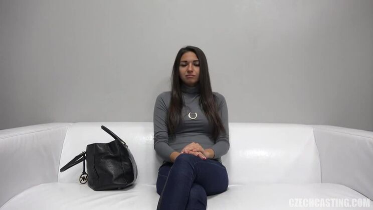 Czech Brunette Takes Center Stage