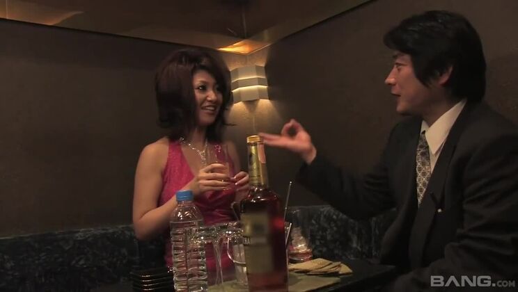 Asian Brunette Slut Enjoys Uncensored Creampie