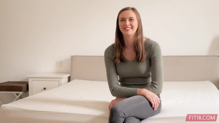 Teen Blonde Gets Facial in Casting Session