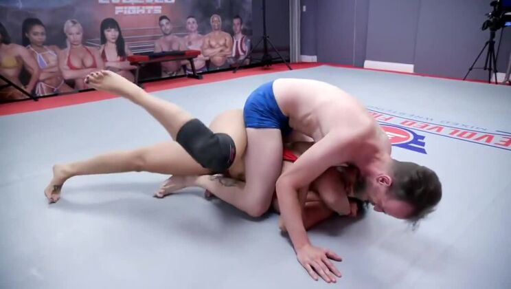 Sheena Ryder and Chad Diamond in Intense Anal Wrestling Fight