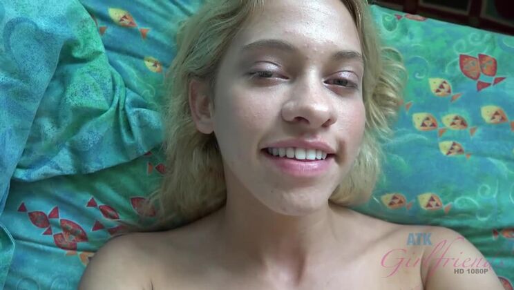 Blonde Babe Khloe's Trip Ends with Cumshot