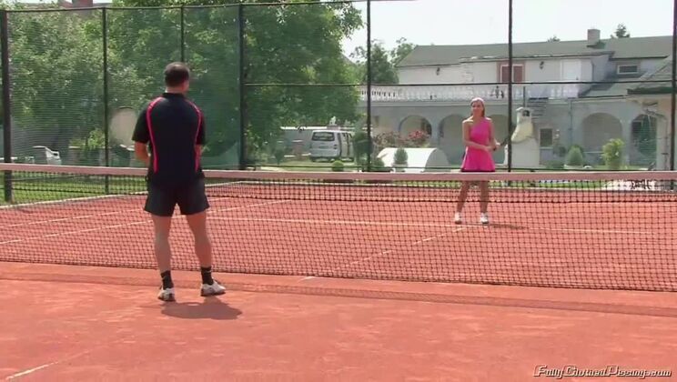 Tennis Injury? Morgan Moon & Amy Choose Piss