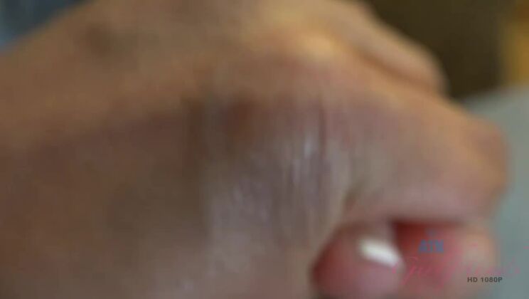 Brunette Babe Karmen Karma Gets Facial in Sin City