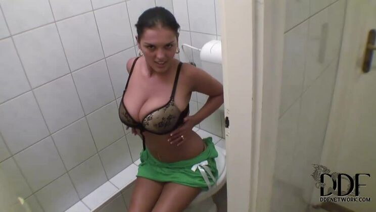 Pierced Brunette Jasmine Black's Big Tits POV