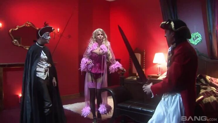 Big Titted Melanie and George Explore a Deepthroat Threesome