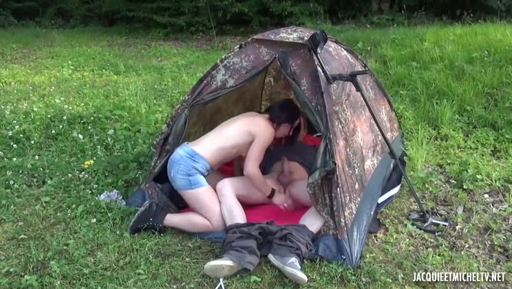 Wild Outdoor Anal with European Brunette Girls