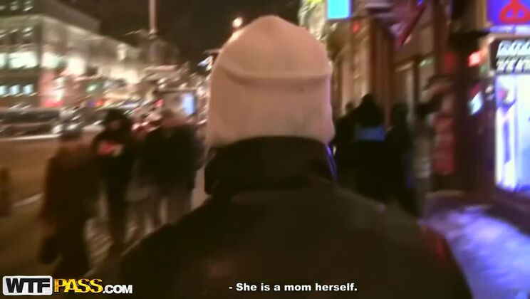 Russian Threesome with Redhead Slut in Public Toilet - Denis, Eric, Mayola