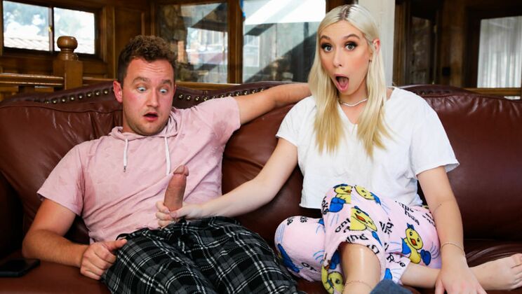 Big Tits Stepsister Gets Fingered Before Taking Cock