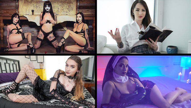 Goth Pussy Compilation - Hot Scenes with Harlowe Blue & Val Steele