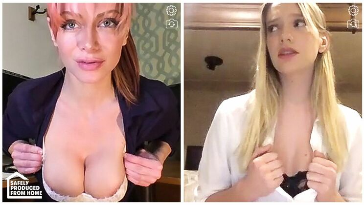 Lesbian Lovers: Kenna and Serene's Remote Fingering Fun