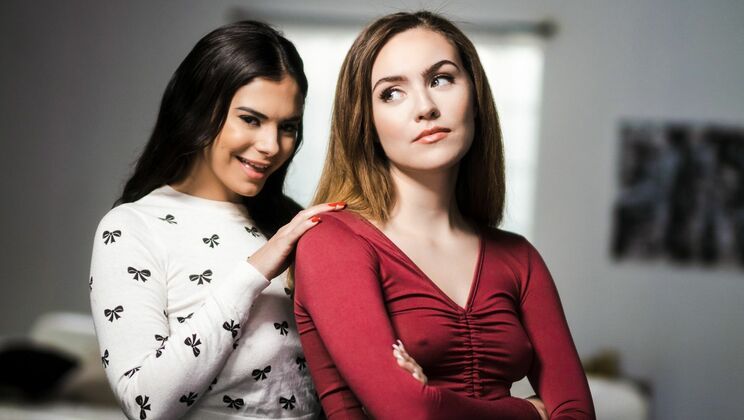 Lesbian Seduction with Big Tits and Hairy Pussy