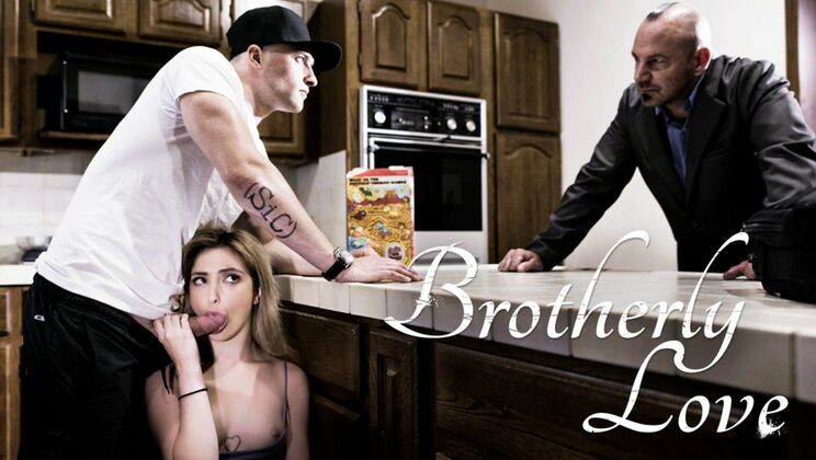 Natural Tits Stepdaughter Sucks