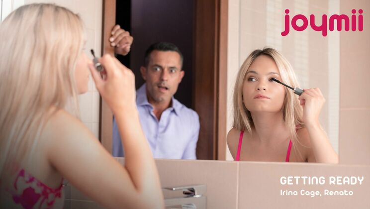 Big Tits Blonde Irina Cage in Lingerie