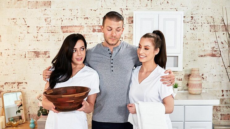 Brunette, Blowjob, and Threesome: A Winning Combo