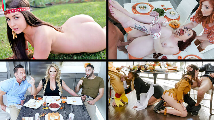 Brooklyn Chase in Slutty Thanksgiving Fuck