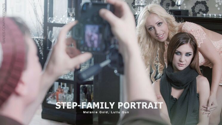 Step Family Portrait - Hot Threesome Action