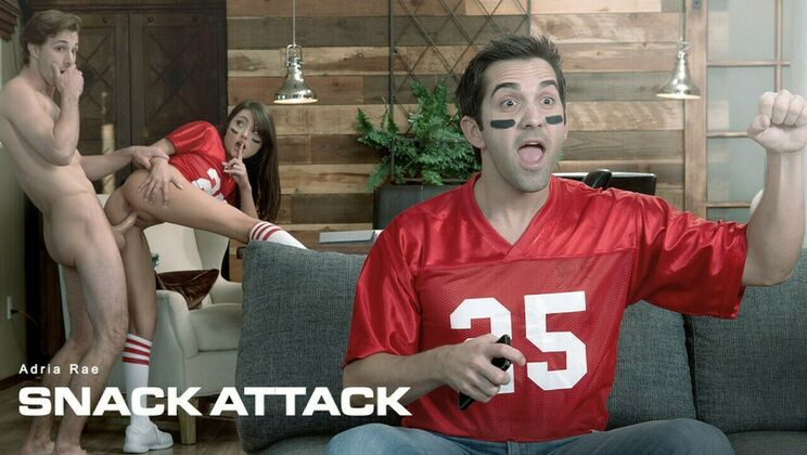 Adria Rae Gags on Cock in Hot Blowjob Scene